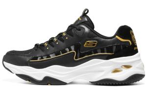 Кроссовки женские D"Lites 4.0 Chunky с низким верхом, черные/золотые/белые Skechers