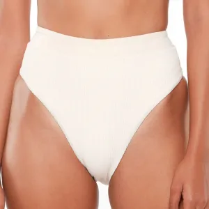 Женские плавки Sandbar Banded High Leg High Rise Swim Bottoms Sanctuary, White Sand