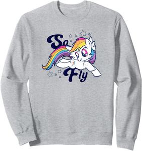Толстовка с изображением Рэйнбоу Дэш из мультфильма «Мой маленький пони: Дружба - это волшебство, так что лети!», серая My Little Pony