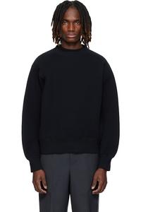 Толстовка-Пуловер из губки Sacai, черный