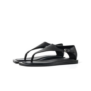 Сандалии на плоской подошве с одним ремешком для женщин Faytobe, Black