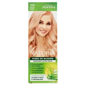 Краска для волос 208 розово-русый, 1 упаковка. Joanna Naturia color, цвет 208 różany blond