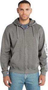 Timberland PRO, мужская толстовка с капюшоном Hood Honcho Sport Zip, Dark Charcoal Heather/White
