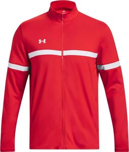 Толстовка Under Armour Team Knit мужская, с молнией, для разминки, Red/White