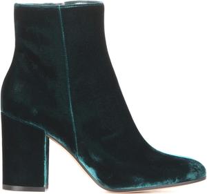 AACHEN сексуальные короткие женские ботинки, модные ботильоны с заостренным носком для свадьбы, большие размеры, новые бархатные ботинки с низким голенищем для вечеринок, банкетов и подиума, Green