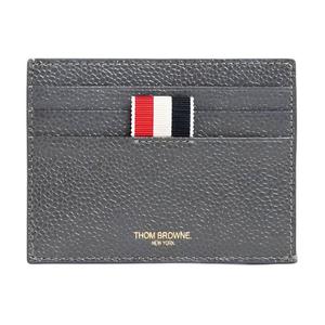 THOM BROWNE Кожаный картхолдер мужской серый