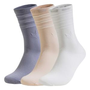 Коллективные носки Mid Cut Crew Length 3 пары Adidas Originals, 3 Pack (Miracle Bauxite, коричневый Earth, Quartz)