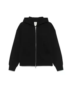 Черная толстовка с капюшоном и застежкой-молнией Calvin Klein, черный