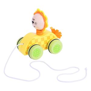 Bigjigs Toys, деревянный Лев на колесах