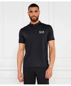 Футболка поло Slim fit Ea7, черный