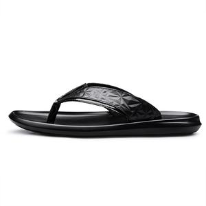 XIMO BULL Мужские черные шлепанцы с резиновой подошвой, вышитой, устойчивые к запахам, быстросохнущие