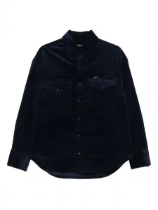 Вельветовая рубашка с карманами LOIS JEANS, синий