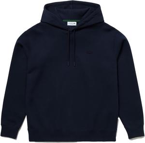 Толстовка Lacoste, официальная толстовка из пике, однотонная худи, мужская, темно-синий