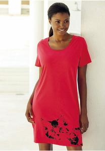 Ночная рубашка LASCANA, красный