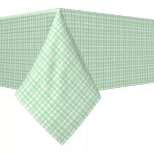 Прямоугольная скатерть, 100 % полиэстер, 60x104 дюйма, винтажная зеленая клетка
