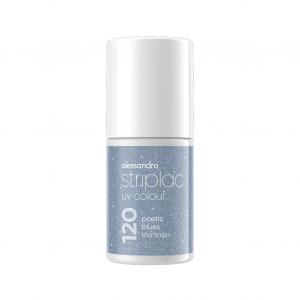 Лак для ногтей striplac uv colour Alessandro, poetic blues shimmer, объем 6.5 мл