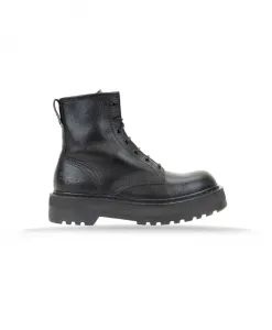 Женские кожаные ботильоны на шнуровке Premiata, черный