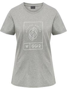 Футболка Hummel S/S Woman, серый меланж