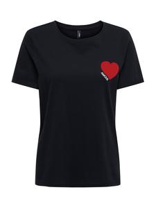 ONLY Футболка 'ONLVICA' в черном цвете