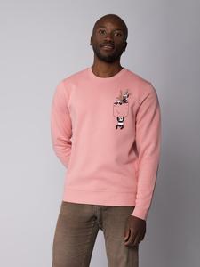 Толстовка wat? Apparel Pocket Pandas, цвет canyon pink