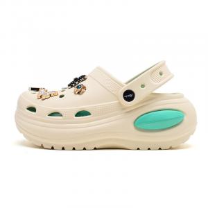 Сабо женские Mulinsen, бежевый/зеленый