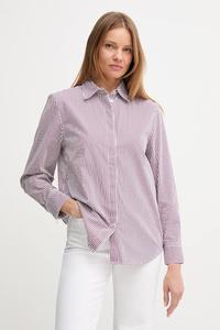 Хлопковая рубашка United Colors Of Benetton, бордовый