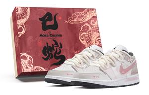 Jordan Баскетбольные кроссовки Air 1 Anti Slip, износостойкие, низкие, винтажные, унисекс, белые