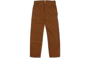 Прямые брюки с золотистой фурнитурой HUMAN MADE, желтый