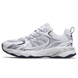 Panlong 2.0 амортизирующие нескользящие износостойкие дышащие низкие кроссовки для мужчин CAMEL, белый/черный