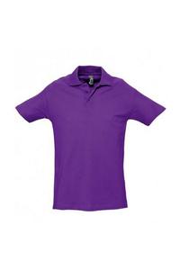 Рубашка-поло из тяжелого материала с короткими рукавами Spring II SOL'S, фиолетовый