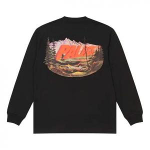 Футболка chapping longsleeve 'black' Palace, черный