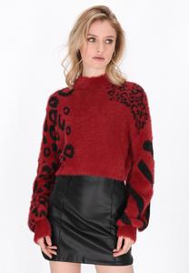 Джемпер myMo ROCKS Jumper, Burgundy/Black/Bordeaux