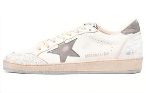 Кроссовки Golden Goose Logo-patch Leather Sneakers, белый