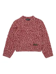 Свитер фактурной вязки DSQUARED2 KIDS, красный