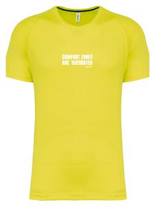 Футболка Зоны комфорта переоценены в цвете флуоресцентно-желтый F4NT4STIC