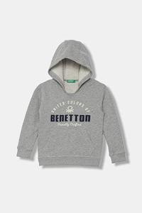 Детская хлопковая толстовка United Colors Of Benetton, серый
