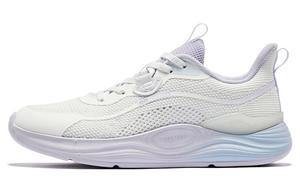 Скользоустойчивые Износостойкие Низкие Тренировочные Кроссовки Женские Белые Фиолетовые QIAODAN