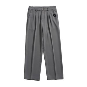 Повседневные брюки Unisex тонкие прямого кроя VanCamel, темно-серый