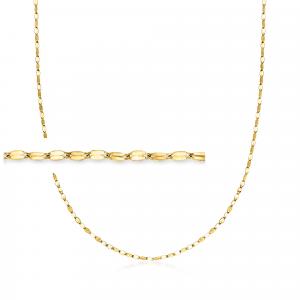 Ожерелье-цепочка Lumachina от Ross-Simons Italian, 1,5 мм, 18-каратное желтое золото Ross-Simons, 18 In