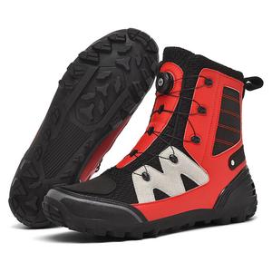SCOYCO Мотоциклетные ботинки Windproof Off-Road, Non-Slip и Waterproof, съемные, для мужчин и женщин, дышащие для лета, S1101 Black And Red, размер 42