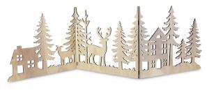 Рождественская фигурка X-Mas, 44,2x40x2,4 см, естественный