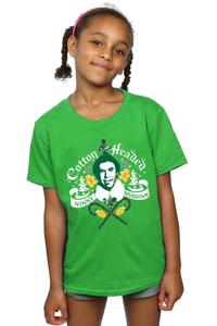 Хлопковая футболка Ninny Muggins с хлопковой головой Elf, зеленый