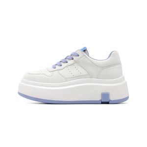 C°BANNER Низкие женские скейтерские кеды бело-голубые, цвет White Blue