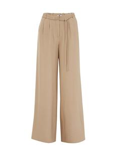 Обычные брюки со складками спереди WE Fashion, светло-коричневый