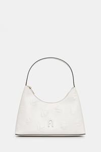 Кожаная сумка Furla, бежевый