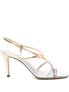 Сандалии с логотипом 90 мм FENDI, золотой