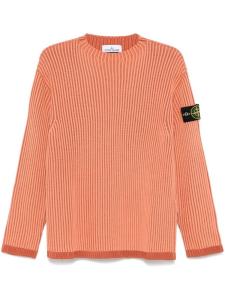 Stone Island свитер с нашивкой Compass, оранжевый