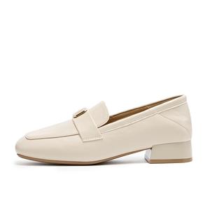 KEKAFU Лоферы женские бежево-черные