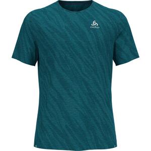 Футболка с круглым вырезом из нержавеющей стали с нулевой массой, разработанная с использованием технологии Chill-Tec Odlo, синий