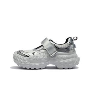 Туфли Мэри Джейн женские Central&Kitty, бежевый/серебряный